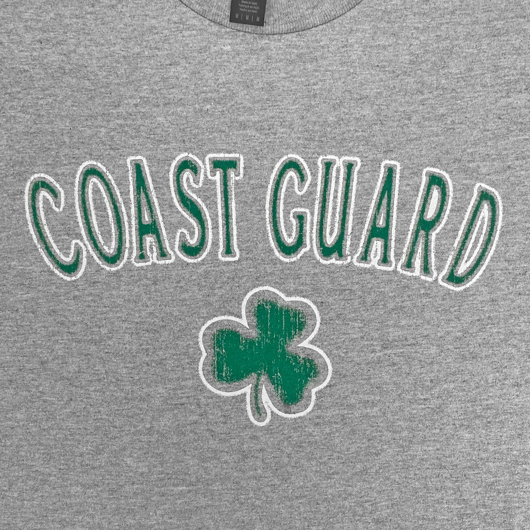 Coast Guard Distressed Shamrock T-Shirt (Grey)