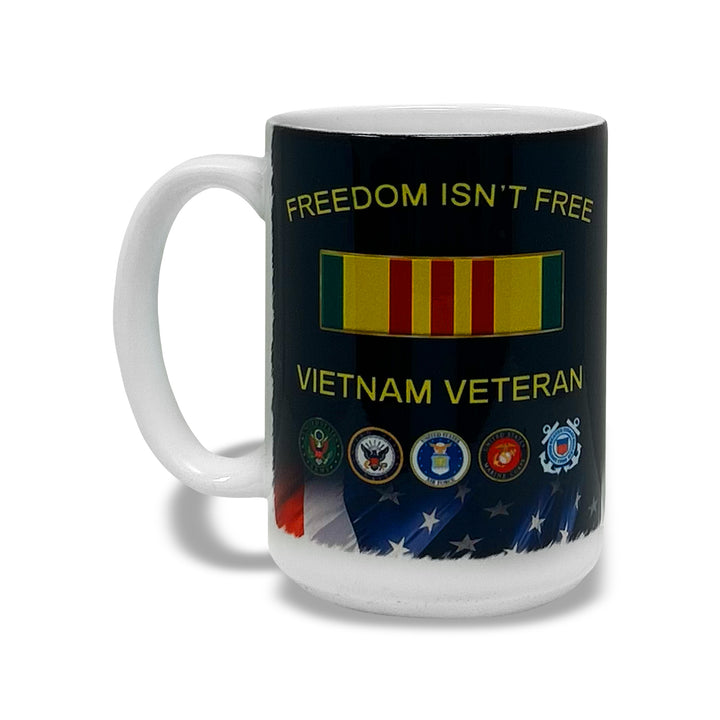 Freedom Isn't Free Vietnam Veteran Mug
