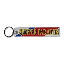 Load image into Gallery viewer, USCG Semper Paratus Double Sided Embroidered Key Chain