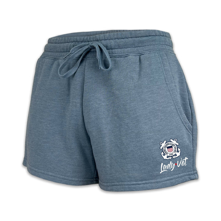 Coast Guard Lady Vet Ladies Fleece Shorts (4 colors available)