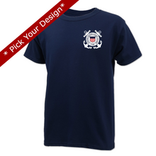 Load image into Gallery viewer, Pick Your Design Coast Guard Youth T-Shirt