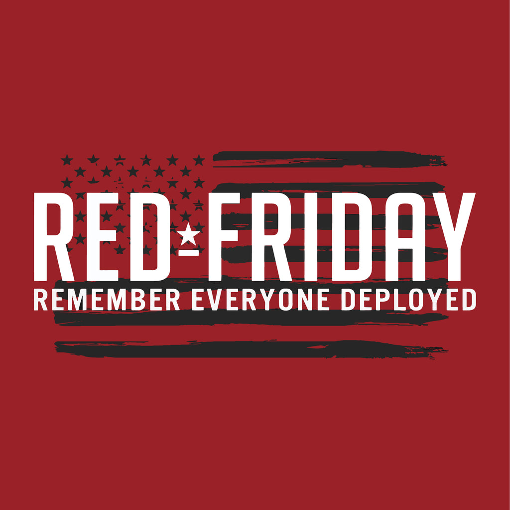 RED Friday Left Chest Ladies T-Shirt (Red)