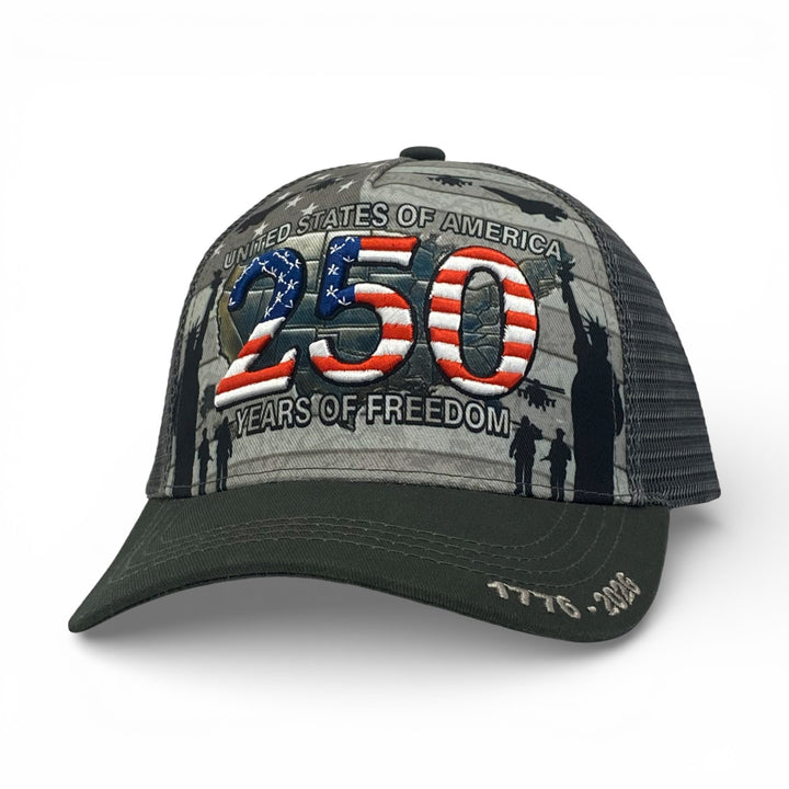 United States Of America 250 Years of Freedom Mesh Back Hat