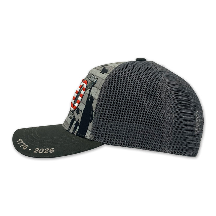 United States Of America 250 Years of Freedom Mesh Back Hat