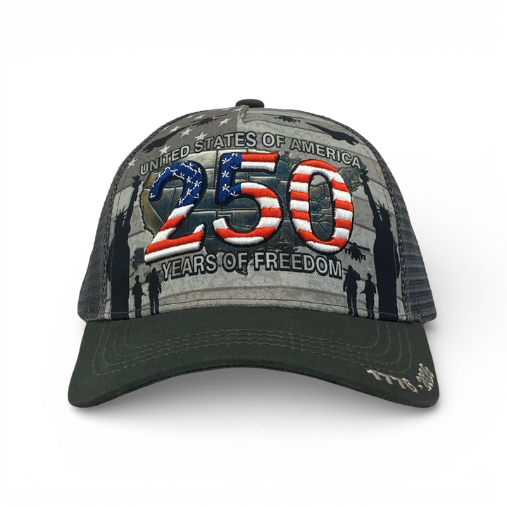 United States Of America 250 Years of Freedom Mesh Back Hat