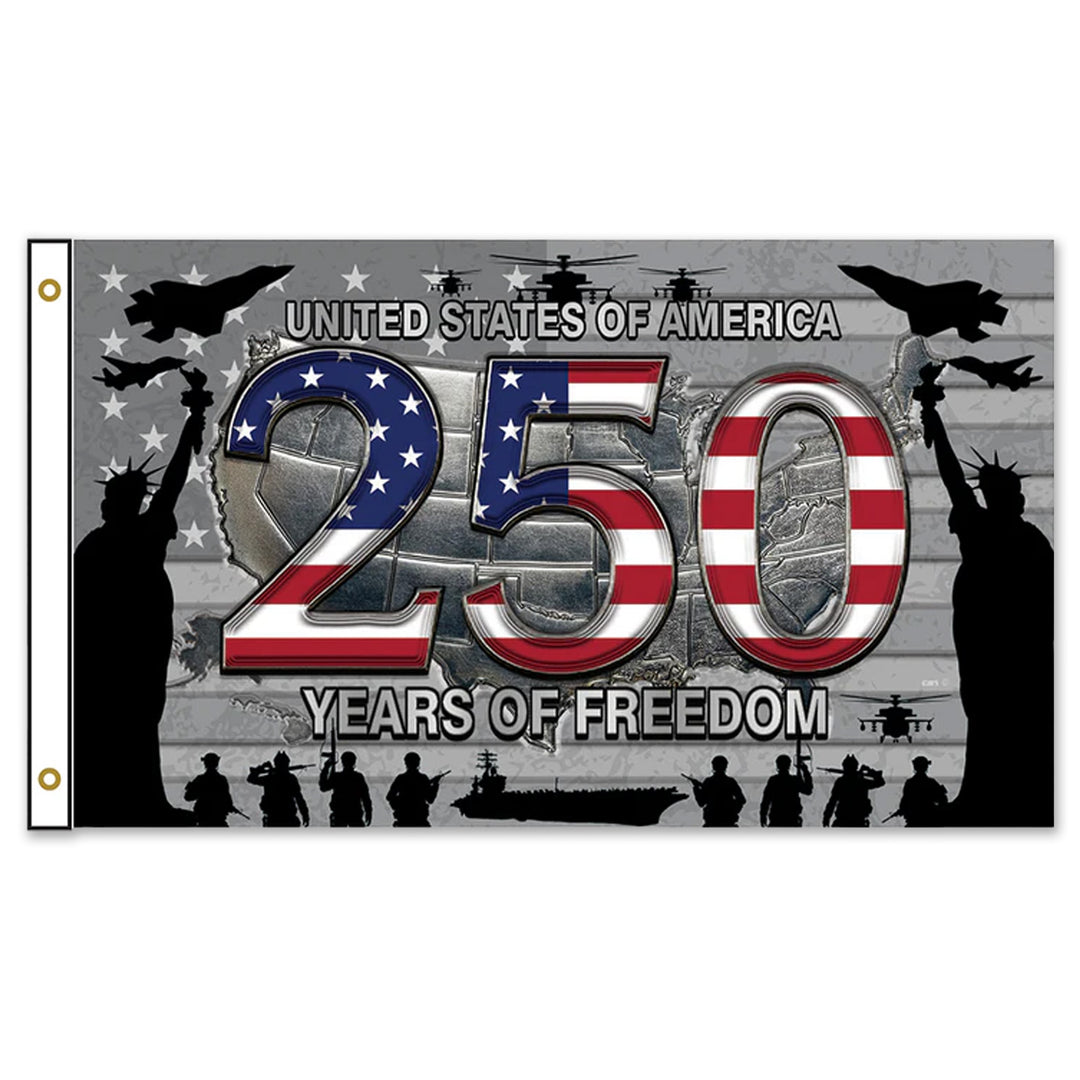 United States Of America 250 Years of Freedom 3'x5' Flag