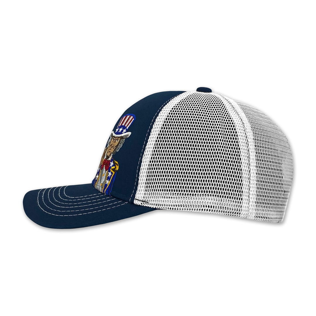 United States Of America Uncle Sam 250 Years Mesh Back Hat (Navy/White)