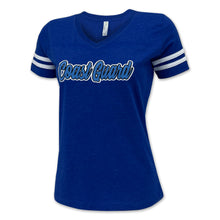Load image into Gallery viewer, Coast Guard Ladies Script T-Shirt (Royal)