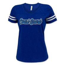 Load image into Gallery viewer, Coast Guard Ladies Script T-Shirt (Royal)