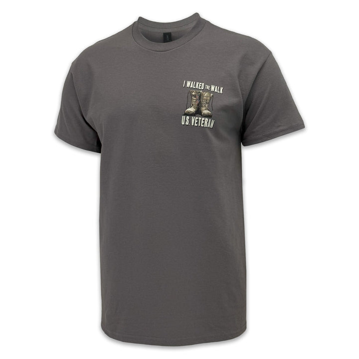 I Walked the Walk U.S. Veteran T-Shirt (Charcoal)