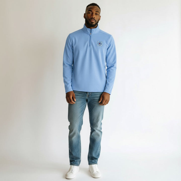 U.S. Coast Guard Men's Perilous 1/4 Zip Pullover (Columbia Blue)*