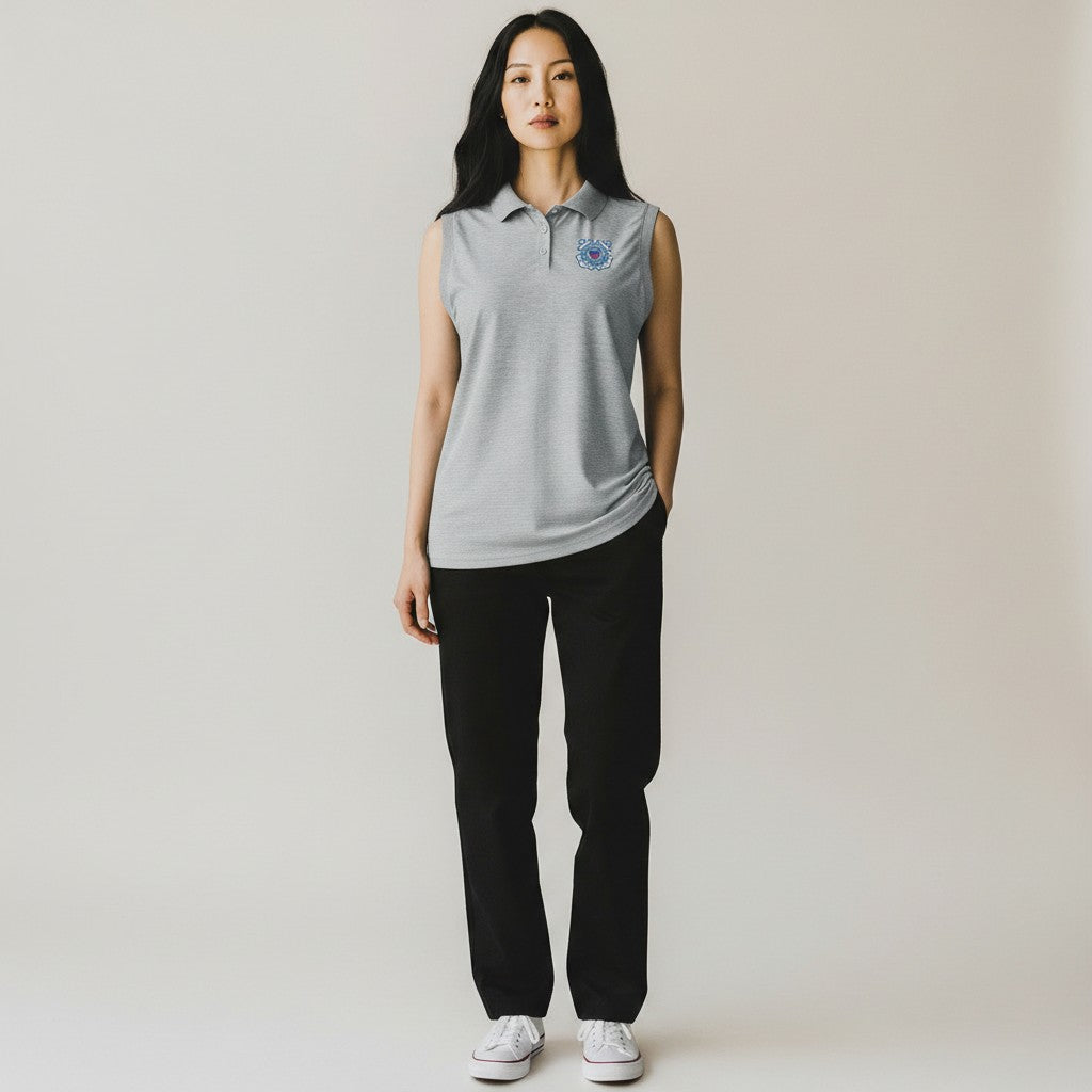 U.S. Coast Guard Women's Recap Sleeveless Polo (Skyscraper Heather)*