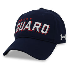 Load image into Gallery viewer, Coast Guard Under Armour Baseline Woven Adjustable Hat (Navy)
