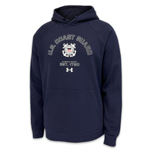 Load image into Gallery viewer, Coast Guard Under Armour Always Ready Rival Fleece Hood (Navy)