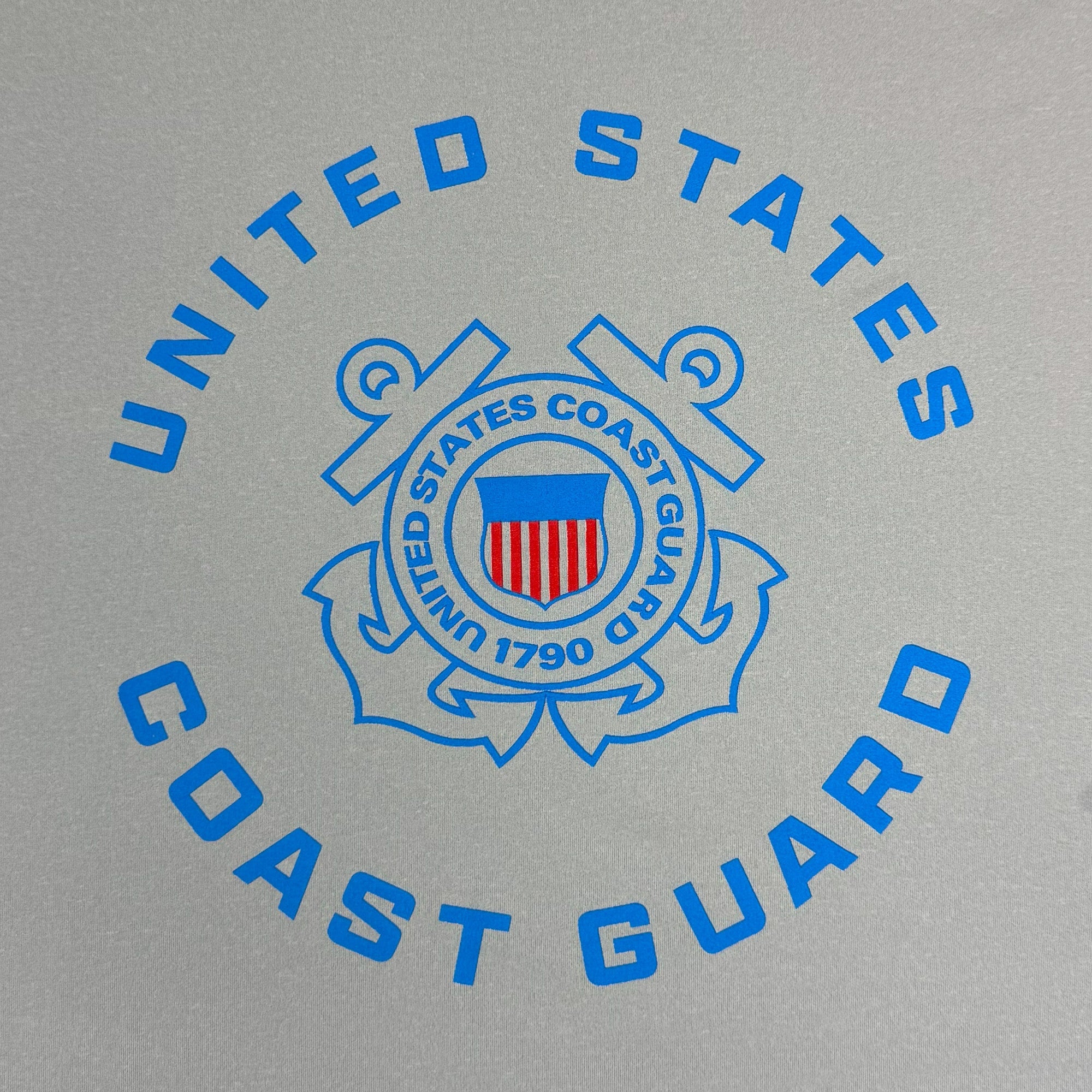 United States Coast Guard Seal Under Armour Tech Long Sleeve T-Shirt (Grey)