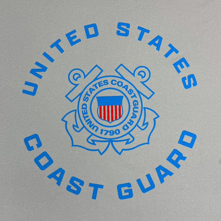 United States Coast Guard Seal Under Armour Tech Long Sleeve T-Shirt (Grey)