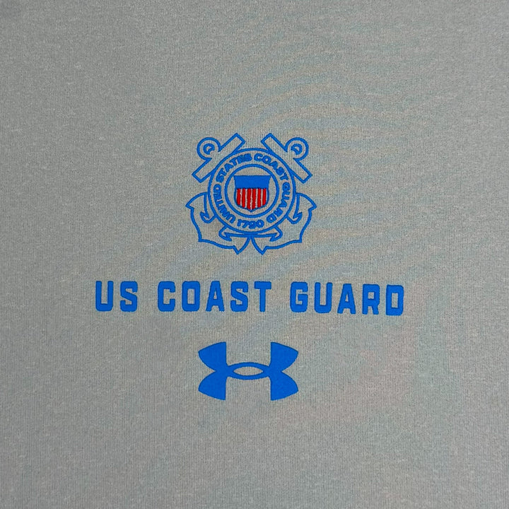 United States Coast Guard Seal Under Armour Tech Long Sleeve T-Shirt (Grey)