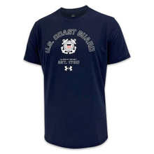 Load image into Gallery viewer, Coast Guard Under Armour Always Ready Tech T-Shirt (Navy)