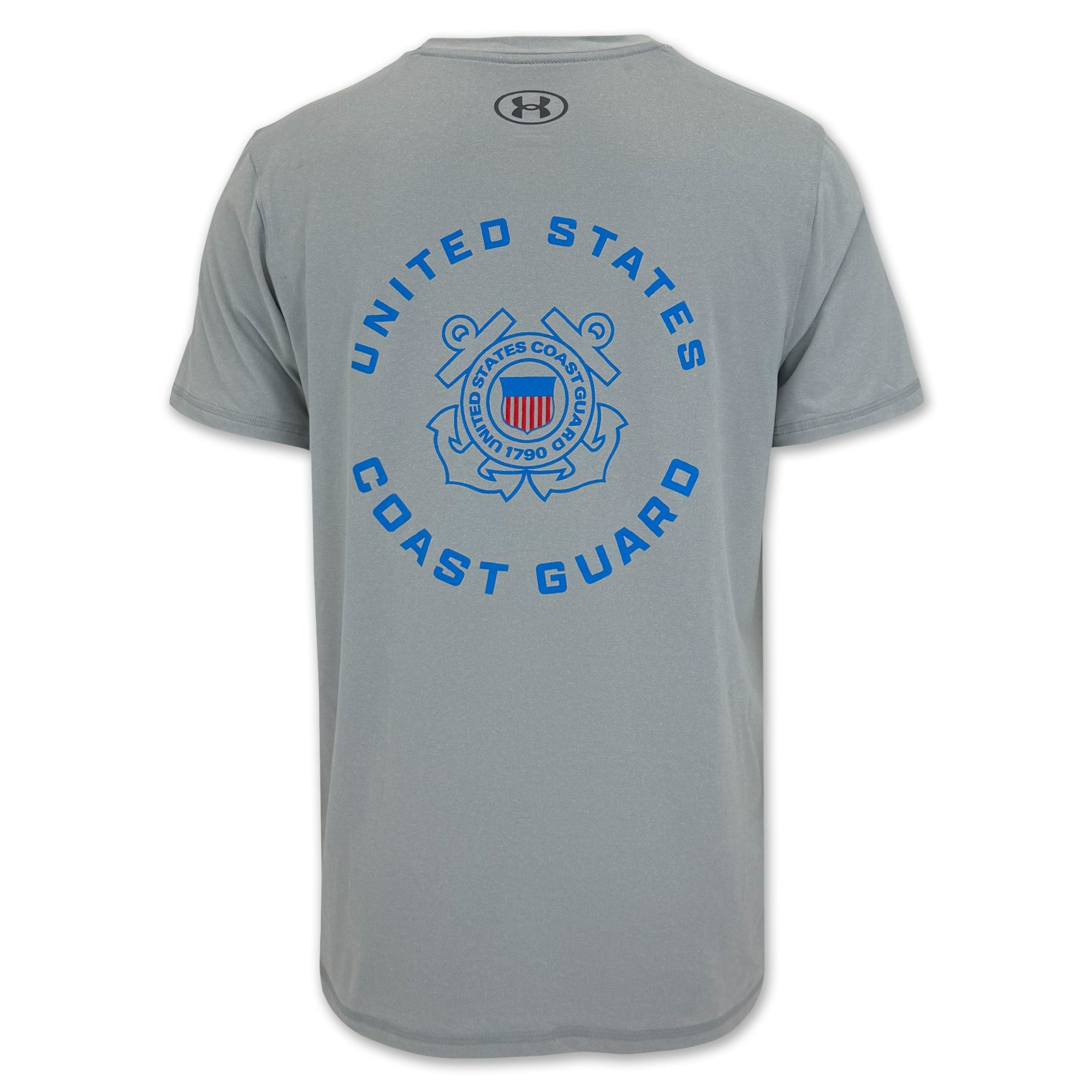 United States Coast Guard Seal Under Armour Tech T-Shirt (Grey)