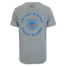 Load image into Gallery viewer, United States Coast Guard Seal Under Armour Tech T-Shirt (Grey)