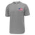 USA Flag Performance Left Chest T-Shirt (Grey)