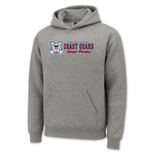 Load image into Gallery viewer, Pick Your Design Coast Guard Hooded Sweatshirt (Grey)