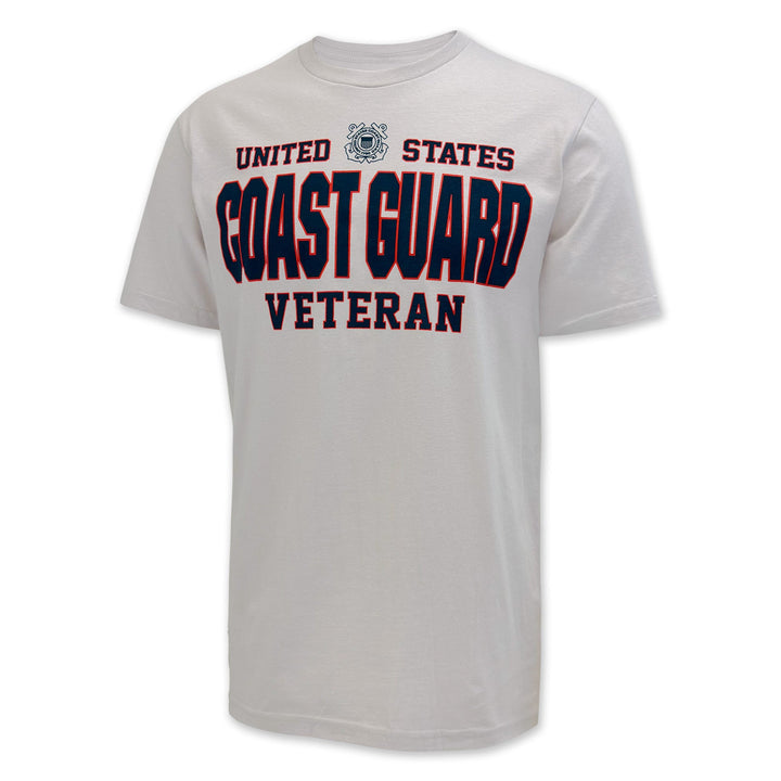 United States Coast Guard Veteran T-Shirt (Silver)