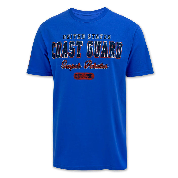 United States Coast Guard Vintage T-Shirt (Royal)