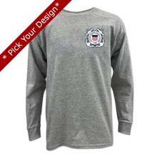 Load image into Gallery viewer, Pick Your Design Coast Guard Youth Long Sleeve T-Shirt