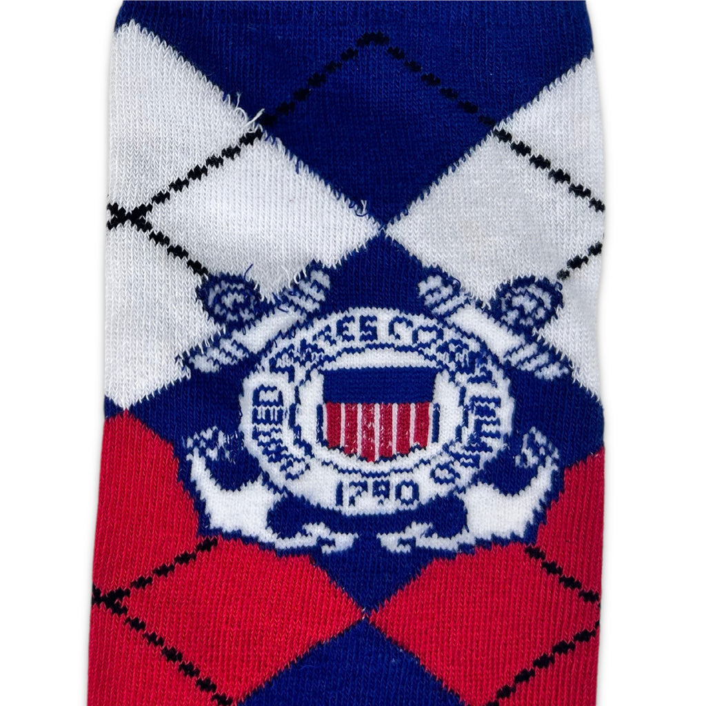 Coast Guard Seal Dress Argyle Socks