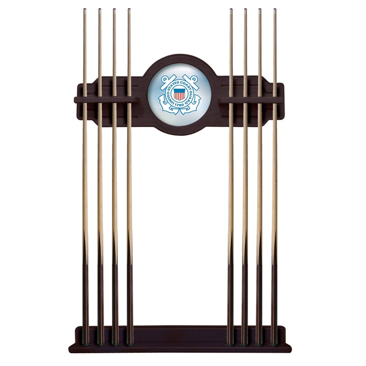 Coast Guard Seal Solid Wood Cue Rack*