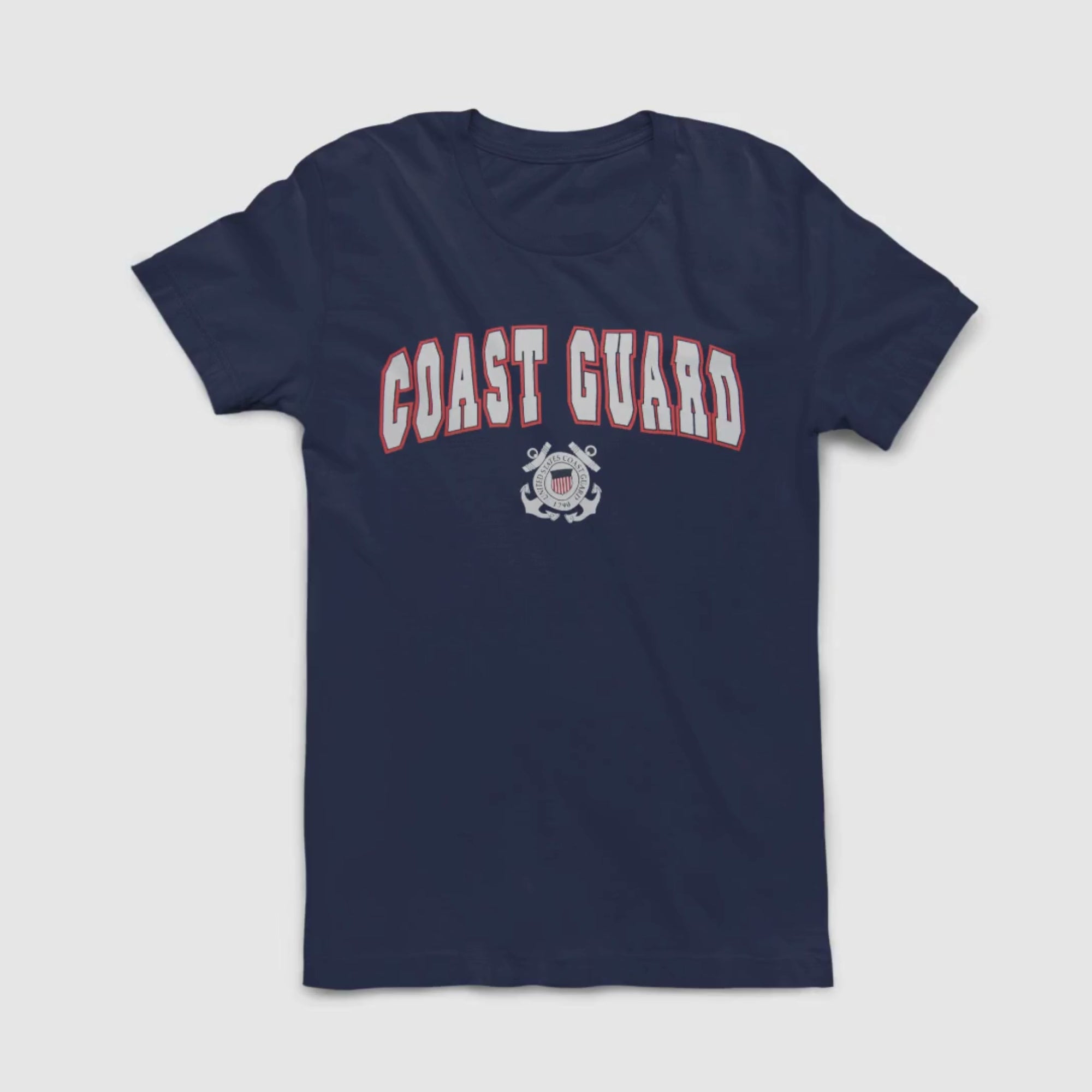 Coast Guard Arch Seal T-Shirt (Navy)