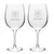 Coast Guard Seal Set of Two 19oz Wine Glasses with Stem*
