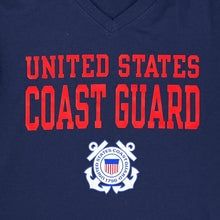 Load image into Gallery viewer, United States Coast Guard Ladies Under Armour Performance Cotton T-Shirt (Navy)