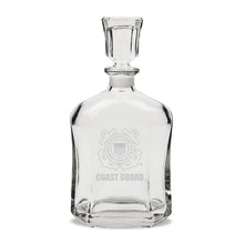 Load image into Gallery viewer, Coast Guard Seal 23.75oz Crystal Whiskey Decanter*