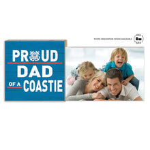 Load image into Gallery viewer, Coast Guard Floating Picture Frame Military Proud Dad