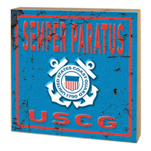 Load image into Gallery viewer, Coast Guard Seal 5x5 Battle Cry Block