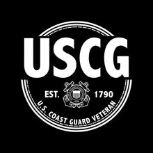 Load image into Gallery viewer, Coast Guard Veteran Mens Henley T-Shirt
