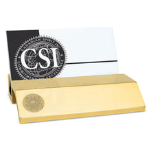 Load image into Gallery viewer, Coast Guard Seal Business Card Holder (Gold)