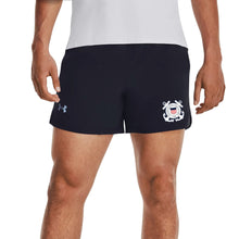 Load image into Gallery viewer, Coast Guard Seal Under Armour Men&#39;s Launch Run 5&quot; Shorts (Black)