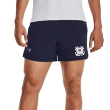 Load image into Gallery viewer, Coast Guard Seal Under Armour Men&#39;s Launch Run 5&quot; Shorts (Navy)