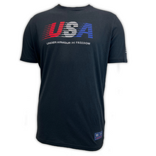 Load image into Gallery viewer, Under Armour Freedom USA Chest T-Shirt (Black)