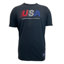 Load image into Gallery viewer, Under Armour Freedom USA Chest T-Shirt (Black)