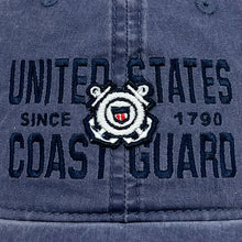 Load image into Gallery viewer, United States Coast Guard Lightweight Relaxed Twill Hat (Navy)