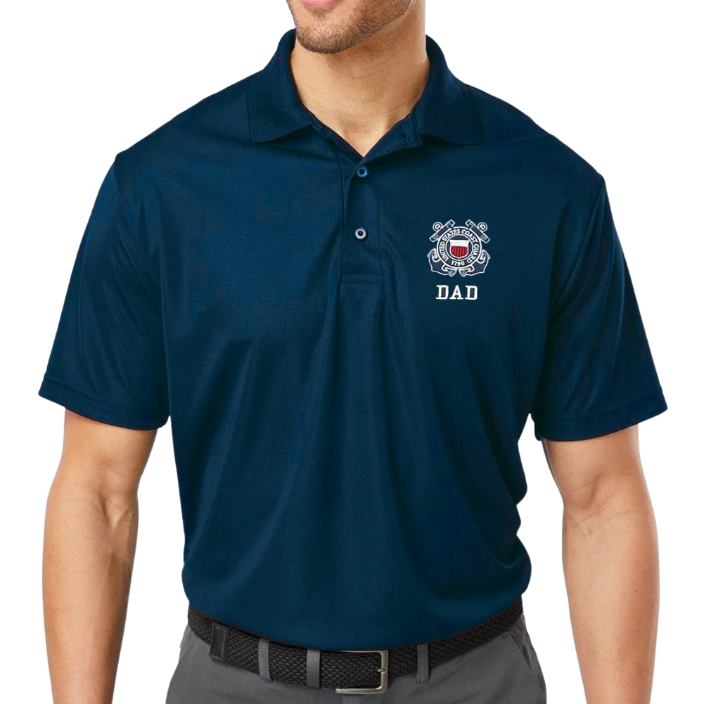 Coast Guard Dad Polo (Navy)