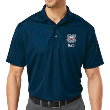 Load image into Gallery viewer, Coast Guard Dad Polo (Navy)