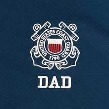 Load image into Gallery viewer, Coast Guard Dad Polo (Navy)