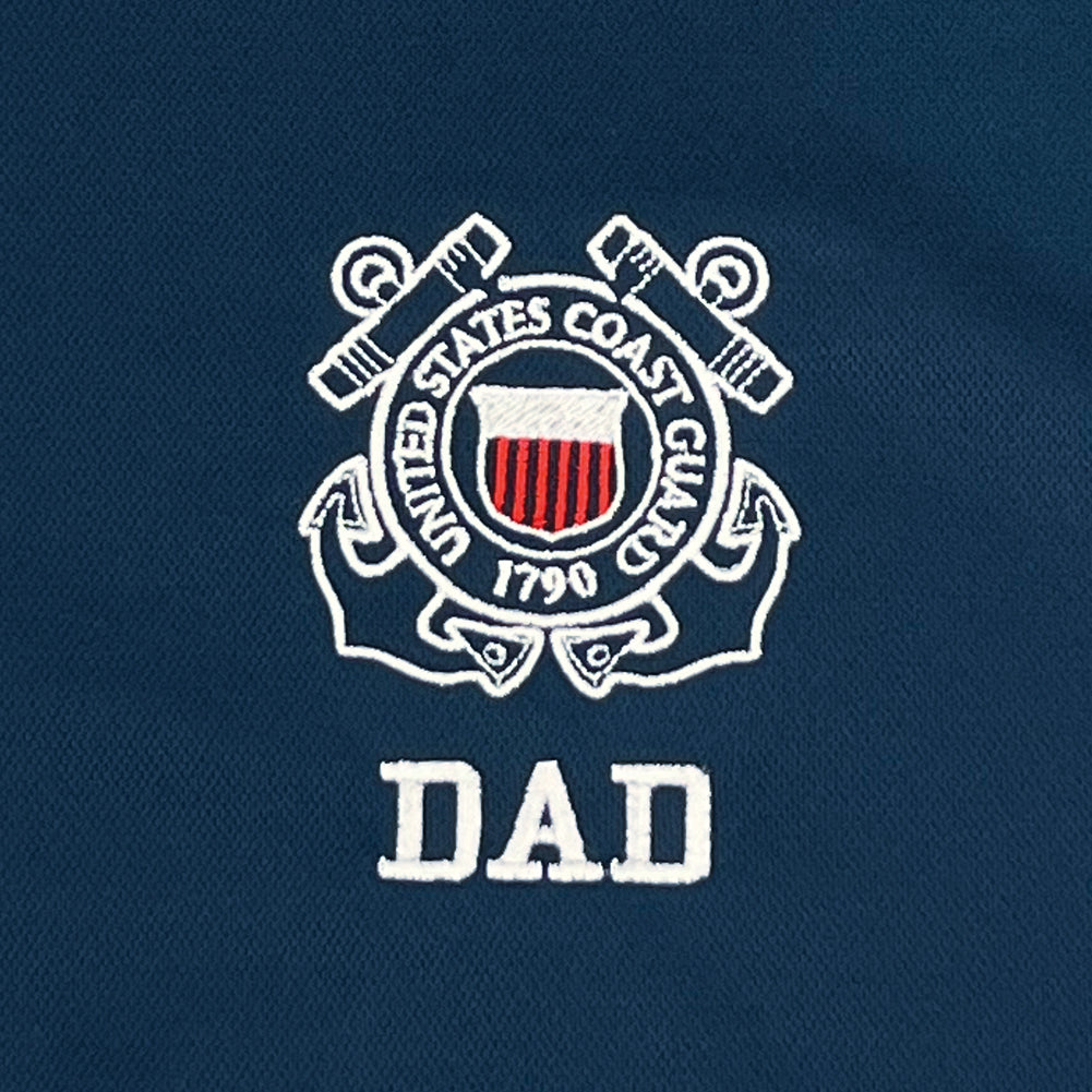 Coast Guard Dad 1/4 Zip (Navy)