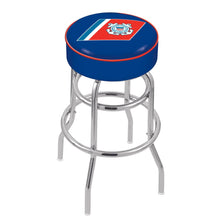 Load image into Gallery viewer, Coast Guard Seal Backless Stool (Chrome Finish)