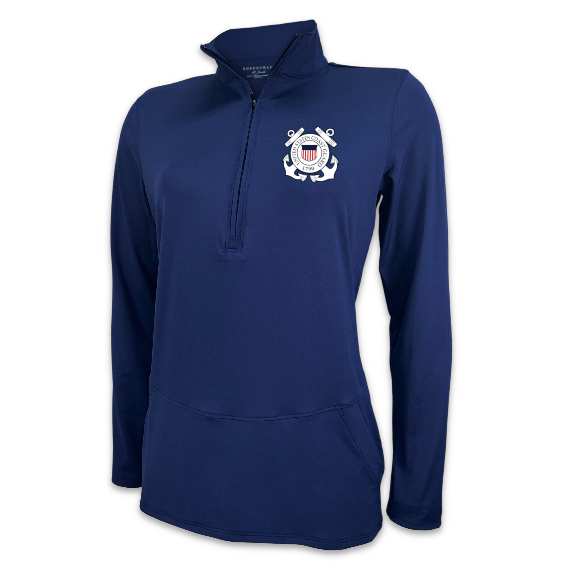 Coast Guard Ladies Flex Quarter Zip (Navy)